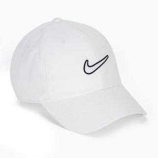Cappellino con visiera Nike Club Unstructured Swoosh white/white