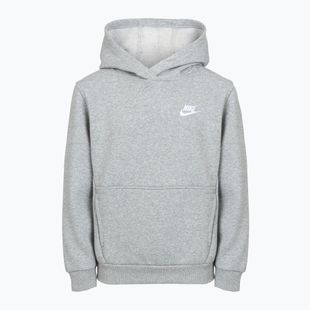Felpa per bambini Nike Sportswear Club Fleece dark grey heather/white