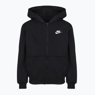 Felpa bambini Nike Sportswear Club Fleece black/white