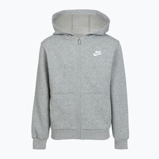 Felpa bambini Nike Sportswear Club Fleece dark grey heather/base grey/white