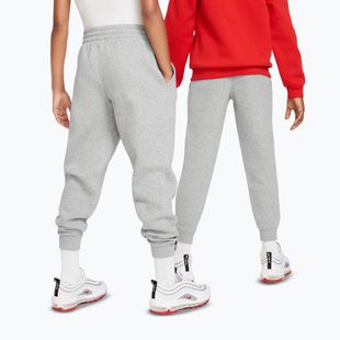 Pantaloni per bambini Nike Sportswear Club Fleece dark grey heather/base grey/white