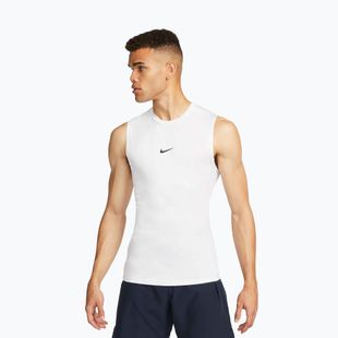 Canotta uomo Nike Pro Dri-Fit Tight Sleeveless Fitness white/black