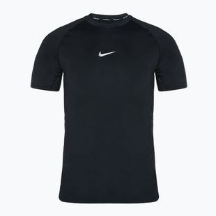 Maglietta da allenamento da uomo Nike Pro Dri-FIT Slim SS nero/bianco