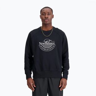 Felpa New Balance Athletics Graphic Crew uomo nero