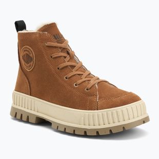 Palladium Pallashock Zip Stivali caldi in mogano