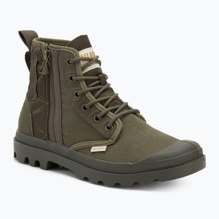 Palladium Pampa Detroit Zip stivali da notte oliva