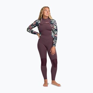 Muta per nuoto da donna ROXY 4/3 mm Swell Natural Front Zip black multi