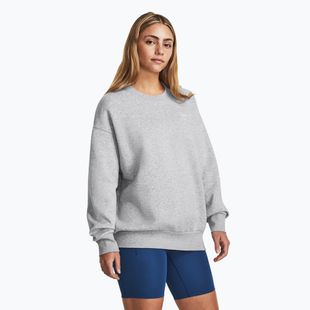 Felpa Under Armour donna Icon Fleece Crew mod grigio chiaro/bianco