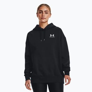 Felpa da donna Under Armour Icon Fleece con cappuccio nero/bianco
