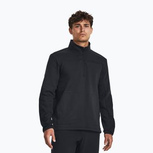 Felpa da uomo Under Armour Tactical Rival Job Fleece 1/4 Zip nero / nero / nero