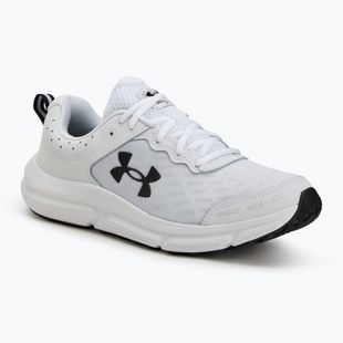 Under Armour Charged Assert 10 scarpe da corsa da uomo bianco/nero/nero