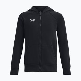Felpa per bambini Under Armour Rival Fleece FZ Hoodie black