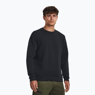 Felpa uomo Under Armour Unstoppable Fleece Crew black/black