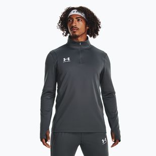 Felpa da calcio Under Armour Challenger midlayer da uomo castlerock / bianco
