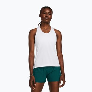 Under Armour Launch Singlet canotta da running da donna bianca/riflettente