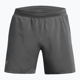 Pantaloncini da corsa Under Armour Launch 5" da uomo color castlerock/castlerock/riflettente