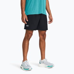 Pantaloncini da corsa Under Armour Launch 7" da uomo Sfoderato nero / nero / riflettente