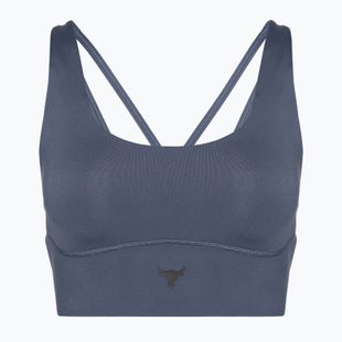 Under Armour Project Rock LG Grind Sportlette leggings da allenamento da donna grigio acquazzone/nero