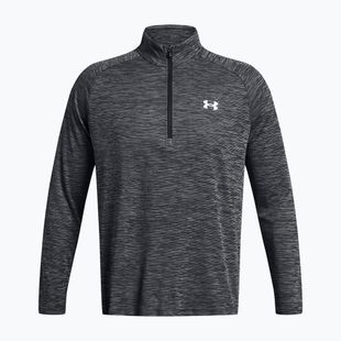 Felpa da uomo Under Armour Tech Textured 1/2 Zip LS black/white