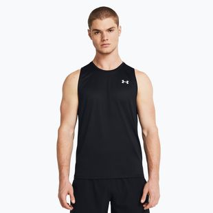 Maglietta da allenamento Under Armour Tech Tank nero/bianco da uomo