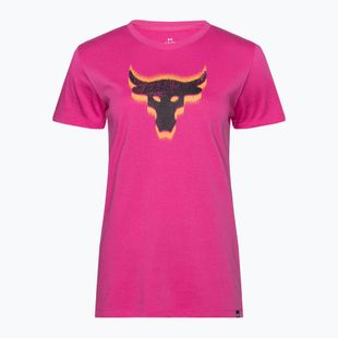 Maglietta da allenamento Under Armour Project Underground Core T rosa astro/nero da donna