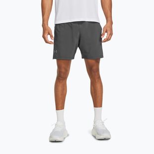 Pantaloncini da corsa Under Armour Launch Elite 2In1 7'' Uomo castelrock/ castelrock/riflettente
