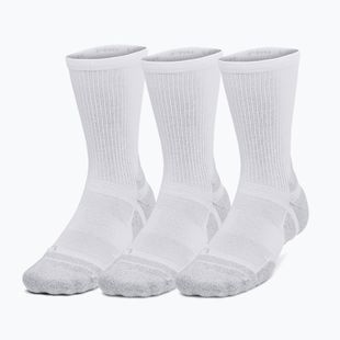Calze Under Armour Perf Tech Pro 3 Pack Crew white/white/mod gray