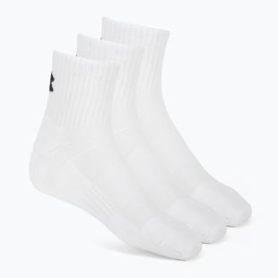 Calzini Under Armour Training Cotton Quarter 3 paia white/white/black