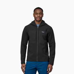 Giacca softshell da uomo Patagonia R2 TechFace Hoody nero