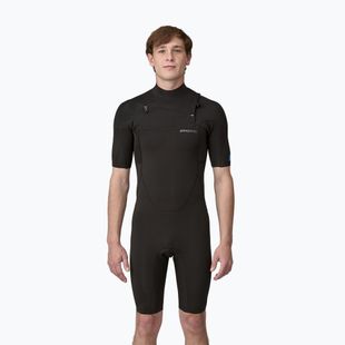 Tuta da nuoto Patagonia Yulex Regulator Lite FZ Spring Foam Uomo Nero