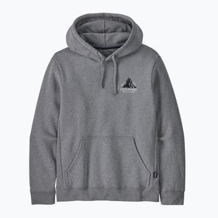 Felpa Patagonia Chouinard Crest Uprisal Hoody gravel heather da uomo