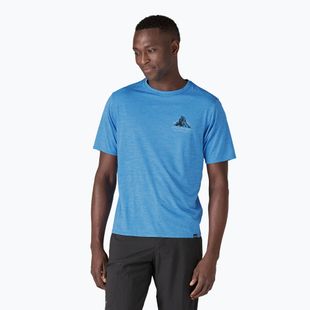 Uomo Patagonia Cap Cool Daily Graphic Shirt Lands chouinard crest/vessel blue x-dye