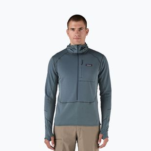 Patagonia R1 Hybrid Pullover Softshell Uomo Giacca blu utility