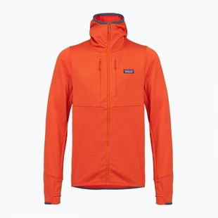 Felpa da trekking da uomo Patagonia R1 Thermal Full Zip Hoody arancio pollinator