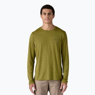 Uomo Patagonia Cap Cool Daily Graphic Lands clean climb roots/graze green x-dye longsleeve