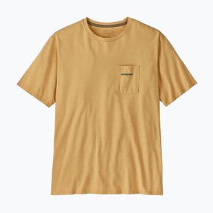 Maglietta da uomo Patagonia Boardshort Logo Pocket Responsibili beeswax tan