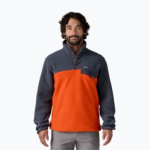 Felpa da trekking Patagonia da uomo LW Synch Snap-T P/O arancio pollinator