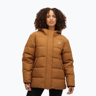 Piumino donna New Balance NBX Soft Alpine Icon Down brown