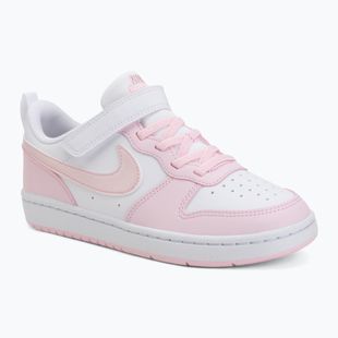 Scarpe per bambini Nike Court Borough Low Recraft white/pink foam