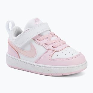 Scarpe per bambini Nike Court Borough Low Recraft white/pink foam