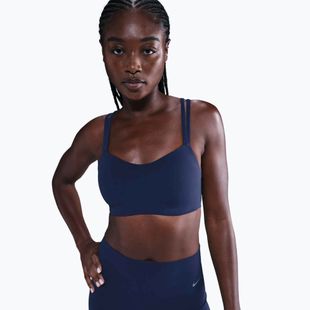 Reggiseno sportivo Nike Zenvy Strappy midnight navy/white