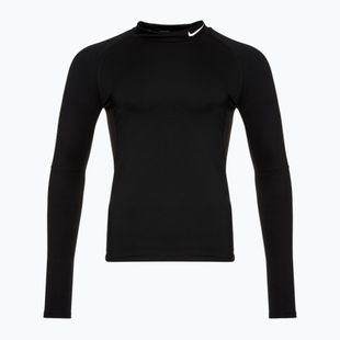 Maglia a maniche lunghe da allenamento Nike Pro Dri-Fit Warm bianco/nero da uomo