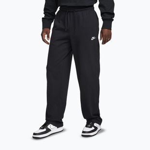Pantaloni da uomo Nike Sportswear Club Knit Open-Hem black/white