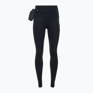 Leggings donna Nike Trial Go a vita alta 7/8 nero/grigio fumo scuro/grigio fumo scuro