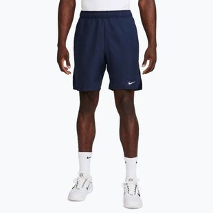 Pantaloncini da tennis Nike Court Dri-Fit Victory 9" uomo, ossidiana/bianco