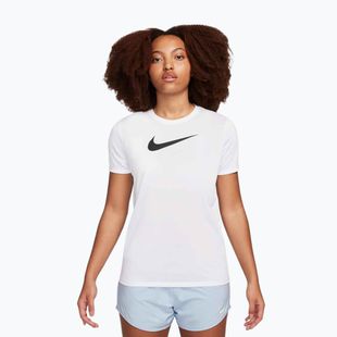 Maglietta da allenamento Nike Dri-Fit bianca/nera da donna