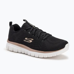 SKECHERS Graceful Get Connected nero/oro scarpe da donna