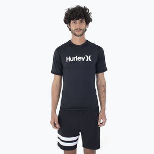 Maglietta Hurley O&O Quickdry Rashguard da uomo, nero