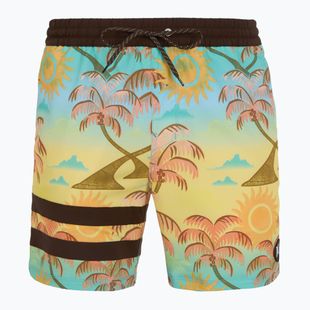 Pantaloncini da bagno Hurley Phantom Eco Block Party Volley 17" da uomo con ananas