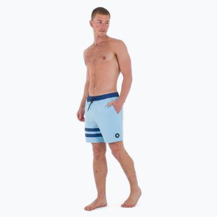 Pantaloncini da bagno Hurley Phantom Eco Block Party Volley 17" blu da sogno da uomo